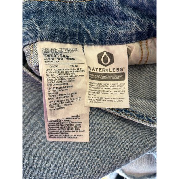 Levis Womens Denim Overalls Medium - Picture 9 of 15